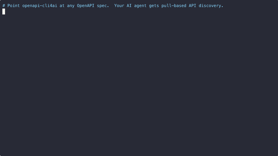 A terminal listing the Petstore API's 19 endpoints with their HTTP methods, paths and descriptions, then a command searching them from the command line.
